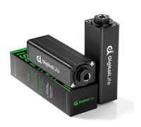 DigitalLife HumBlock Pro | Pack de 2 Aisladores Ground Loop Jack 6,35 mm, Filtro de Ruido Pasivo, Jack Hembra a Hembra, para Auriculares e Interfaces (GLI-635, No para P24/P48)