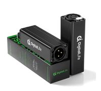 DigitalLife HumBlock XLR | Pack de 2 Ground Loop Noise Isolator, Filtro de Ruido Pasivo, XLR Macho a Hembra, Carcasa Metálica para Estudio y Sonido en Vivo (XLR-A600, No para P24/P48)