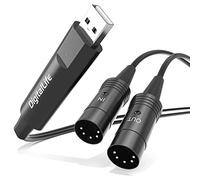 DigitalLife Interfaz USB a MIDI (5 Pines, 1 Entrada/1 Salida) para Teclados Electrónicos - Compatible con Windows 11 y macOS 15, Metal | BM1003