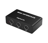 DigitalLife SynkMergeX Series | Caja MIDI Merger Autónoma 2-En/1-Salida, DIN de 5 Pines, Metal - Para Principiantes, Músicos de Estudio y Artistas en Vivo 【M2, 1 Ud./Pack】