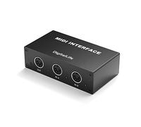 DigitalLife SynkMergeX Series | Caja MIDI Merger Autónoma 2 Entr./1 Sal., DIN de 5 Pines, Metal - Para Principiantes, Músicos de Estudio y Artistas en Vivo 【M2, 1 Ud./Pack】