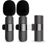 DigitConvert Professional Wireless Microphone for iPhone,Plug and Play for Video Recording, Vlog, Youtube & TikTok, Bluetooth Lapel Microphone with Noise Cancelling