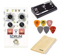 Digitech SDRUM paquete de pedal de tambores Strumable con FS3X Footswitch, paño de pulido y 6 Dunlop Picks