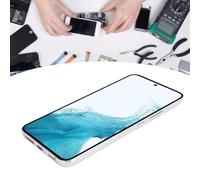 Digitizador de pantalla LCD de 6.6 pulgadas de 6.6 pulgadas para S22 Plus, kit de reemplazo de pantalla completo con marco y sensor de huellas digitales para SM S901B, azul (Silver)