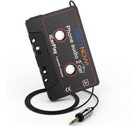 DIGITNOW Adaptador de casete de audio para coche a auxiliar, reproductor de cinta de cable de audio auxiliar de 3,5 mm para smartphone, reproductor de MP3, reproductor de CD, cable de 3.7 pies (negro)