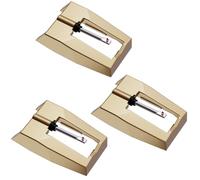 DIGITNOW Aguja para Tocadiscos/Aguja Dorada con 3 lápices de Repuesto Dimond para Tocadiscos, Tocadiscos de Vinilo, LP, fonógrafo