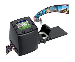 DIGITNOW! Escáner de negativos y diapositivas con pantalla LCD de 2,4”, alta resolución (3600 ppp), convierte negativos y diapositivas de 35/135 mm en archivos digitales JPEG