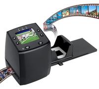 DIGITNOW! Escáner negativo de 135 películas de alta resolución con visor deslizante, convierte película de 35 mm y diapositiva a JPEG digital para guardar en tarjeta SD, con alimentador deslizante, no requiere computadora/software.
