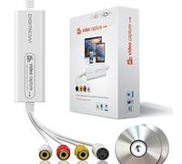 DIGITNOW! Tarjeta de Captura de Video USB 2.0, VHS VCR TV to DVD Converter, Compatible con Mac OS X PC Windows 7 8 10