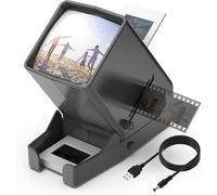 DIGITNOW! Visor de Diapositivas y película de 35 mm, Aumento de 3X LED LED Iluminado Visualización, operación con alimentación USB/batería para 35 mm Negativos deslizantes