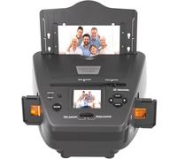 DigitPro Escáner multifunción para fotos, diapositivas y negativos, convierte negativos/diapositivas de 35 mm en formato digital JPEG de 22 MP, tarjeta de memoria de 4 GB incluida, escáner de