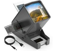 DigitPro - Visor de Diapositivas de 35 mm con 3 aumentos, Alimentado por USB, Funciona con Pilas, para películas de 35 mm y Negativos de película Positiva (4 Pilas AA Incluidas)