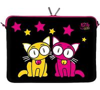 Digittrade Kitty To Go Designer - Funda Blanda para Ordenador portátil, Negro
