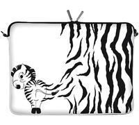 DIGITTRADE LS111-10 - Funda protectora estuche antihumedad de neopreno para portátil tablet 10.2 pulgadas (25.9 cm), color Zebra 111