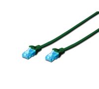DIGITUS 0.25m Cat5e U/UTP - Cable de Red (0,25 m, Cat5e, U/UTP (UTP), RJ-45, RJ-45, Verde)