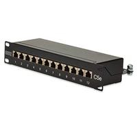 Digitus 10" CAT 5e - Bahía de entrada (Cat. 5e, RJ45 FM Cat 5e), gris