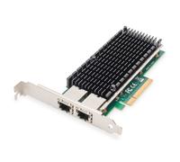 DIGITUS 10 Gigabit Ethernet Server Network Card - 2 Port RJ45 - NIC - Intel X540