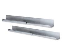 DIGITUS 1HE - Rieles deslizantes para armarios de servidores de 19", profundidad variable de 50 a 75 cm, perfil en L, chapa de acero de 2 mm, capacidad de carga de 100 kg, color plateado