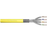 DIGITUS 500 m Cable de red Cat 7A, S-FTP (PiMF) Simplex, BauPVO B2ca, LSZH Libre de halógenos, 1500 MHz Cobre AWG 22/1, Compatible PoE++, Cable LAN Cable Ethernet, Amarillo