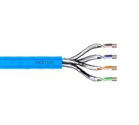 CAT 6A U-FTP installation cable, 500 MHz Dca (LSZH-1), AWG 23/1, 500 m drum, sx, blue
