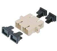 DIGITUS Acoplador de Fibra Óptica - SC / SC - OM2 - Multimodo - Fibra Óptica - Tecnología de Red - Color Gris