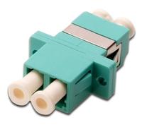 DIGITUS Acoplamiento FO, LC / LC, OM3, Multimodo, Fibra Óptica, Tecnología de Redes, Color Aqua