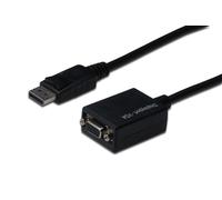 DIGITUS Adaptador de gráficos ASSMANN DisplayPort, DP a VGA, QXGA 60Hz, 2048 x 1