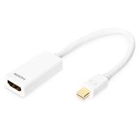 DIGITUS Adaptador de gráficos ASSMANN Mini DisplayPort, mDP a HDMI tipo A, Full HD 60Hz, DP ++ Dual-Mode, 1920 x 1080 píxeles, blanco