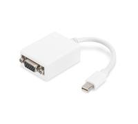DIGITUS Adaptador de gráficos ASSMANN Mini DisplayPort, mDP a VGA, QXGA 60Hz, 2048x1536 píxeles, blanco