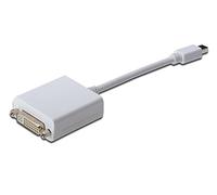 DIGITUS Adaptador de gráficos Mini DisplayPort, mDP a DVI-I (24 + 5), Full HD 60Hz, 1920 x 1080 píxeles, Blanco
