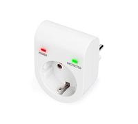 surge protector with power and protected LED safety outlet,16 A, 3.500W, TÜV-GS, white