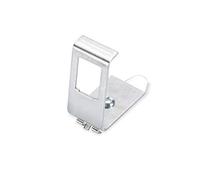 DIGITUS Adaptador para carril DIN para módulo Keystone - 1 puerto - Ángulo de 45 grados - Acero inoxidable - Carcasa abierta