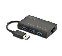 Digitus Adaptador USB 3.0 de 3 Puertos/Gigabit LAN