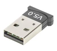 DIGITUS Adaptador USB Bluetooth 5.0 - PC y Portátil - 3 Conexiones Simultáneas - BLE - Alcance 20 m - Compatible con Versiones Anteriores