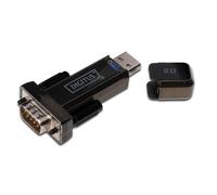 Digitus Adaptador USB a RS232 – USB 2.0 Tipo-A a DSUB 9M, chipset FTDI FT232RL, incluye cable 80 cm