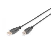 Digitus AK-300105-050-S Cable USB 2.0 Macho a Macho A a B 5m Negro