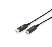 Digitus AK-330126-1000-S Cable híbrido HDMI AOC | HDMI-A macho-macho | HDMI 2.1 | UHD-2 8K@60Hz | 48Gbps |HDR, eARC, HDCP 2.2, CEC | 100m