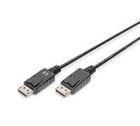 Digitus AK-340103-050-S Cable DisplayPort 5 m Negro - Cables displayport (5 m, DisplayPort, DisplayPort, Male, Male, Nickel)
