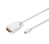 Digitus AK-340305-020-W - Cable adaptador de mini DisplayPort a DVI-D (24+1, 2 m