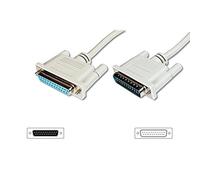 DIGITUS AK-610201-020-E - Cable paralelo D-SUB 25 pin, blanco