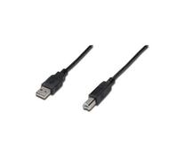 Digitus ak300102010s Cable USB 2.0 Conectores A-B, 1 Metro, Negro