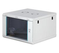 DIGITUS Armario de Red - Rack de 19" 7U - Sin Montar - Montaje en Pared - Profundidad: 600 mm - Profundidad útil: 470 mm - Capacidad de Carga: 60 kg - Puerta de Cristal - Serie Dynamic-N - Gris