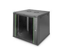 12U wall mounting cabinet 611x600x600 mm, color black (RAL 9005)