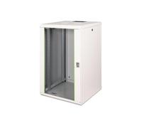 DIGITUS Armario de Red, Rack de 19 Pulgadas, 20U, Montaje en la Pared, Profundidad 600 mm, Capacidad de Carga 100 kg, Serie Unique, Gris