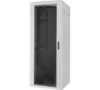 DIGITUS Armario de Red - Rack de 19 Pulgadas 42U - 100x80 cm - Serie Varioflex-N - Carga máx. 1200 kg - Profundidad útil 570 mm - Puerta Frontal de Cristal - Gris