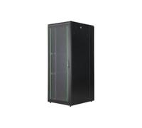 DIGITUS Armario de Red - Rack de 19 Pulgadas - 42U - 80 x 100 cm - Profundidad útil 94,3 cm - Capacidad de Carga 800 kg - Independiente - Puerta de Cristal - IP20 - Serie Unique Light - Negro