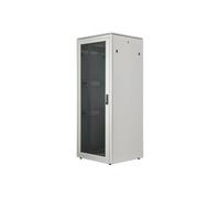 DIGITUS Armario de Red - Rack de 19 Pulgadas - 42U - 80 x 80 cm - Profundidad útil 74,3 cm - Capacidad de Carga 800 kg - Independiente - Puerta de Cristal - IP20 - Serie Unique Light - Gris