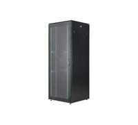 DIGITUS Armario de Red - Rack de 19 Pulgadas - 42U - 80 x 80 cm - Profundidad útil 74,3 cm - Capacidad de Carga 800 kg - Independiente - Puerta de Cristal - IP20 - Serie Unique Light - Negro