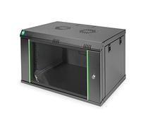 7U wall mounting cabinet, Dynamic 389x600x450 mm, color black (RAL 9005)