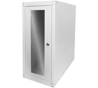 DIGITUS Armario para PC - IP20 - Con cerradura - Con ruedas - Dimensiones interiores 583x246x550 mm - Ventilación pasiva - Gris